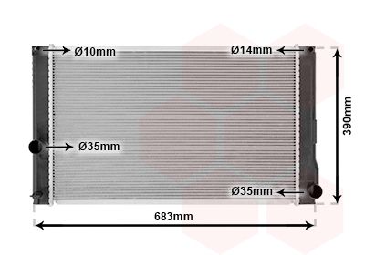 VAN WEZEL Radiators, Motora dzesēšanas sistēma 53002608